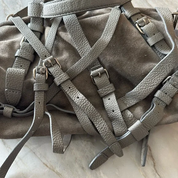Authentic Alexander Wang Kristen Sachel Bag - Gray/Taupe - Picture 3 of 7